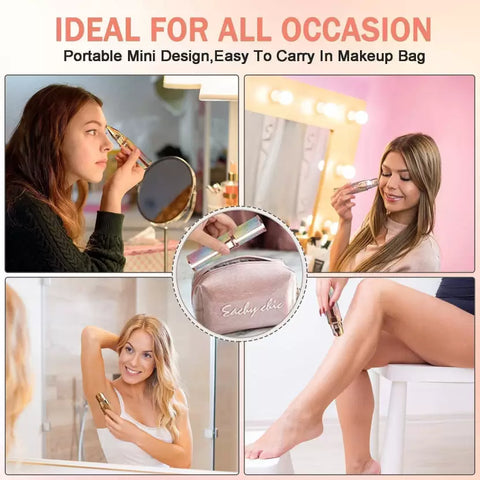 Blawless 2 in 1 eyebrow trimmer | 2 In 1 Hair Remover Chargeable , Multi Attractive Color With USB Charging Cable And Cleaning Brush