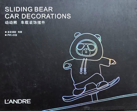 Funny Skateboard Bear Car Dashboard Decoration | Best Quality Decoration Piece For Car 