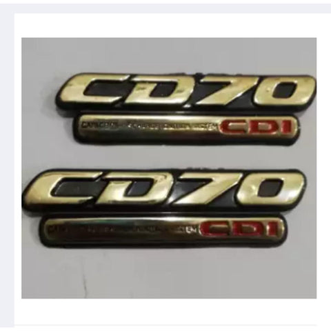 4-Piece Tenki &amp; Tappa Monogram Set for CD70 – Universal Honda Style Badges | Best Quality Mono Set 