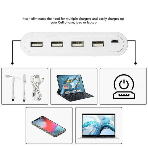 4in1 Hub Is Usb For Pen Drive, Mouse, Keyboards, Camera, Mobile, Tablet, Pc, Laptop, Tv, Study Table, Charging Extension Hub Portable