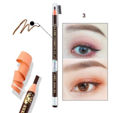 12 Pcs Waterproof Sweat-proof Eyebrow Pencil Non Smudge Long Lasting (Random Color)