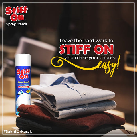 Fabric Starch Spray  Stiff On for crisp and fresh clothes - 567gram