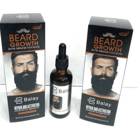 Get Balay Original Beard Growth Essential Oil for Men – Pure Natural Nutrients – Accelerates Hair Regeneration – Deep Absorption – Buy Now – Best Selling Product for Beard Repair &amp; Activation
