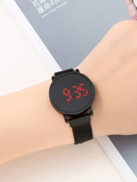 Digital Wrist Watch | Wrist Watch For Men | Wrist Watch For Boys | Wrist Watch For Kids | Best Quality Wrist Watch with Digital Display - Cell Operated Watch - Stainless Steel Watch ( Without Box )