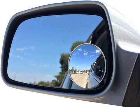 2pcs Round Blind Spot Mirrors – Wide-Angle Lens for Enhanced Rear and Side View Visibility – Convex Mirror for Cars, SUVs, and Trucks – Universal Fit Safety Accessory - Plastic Material