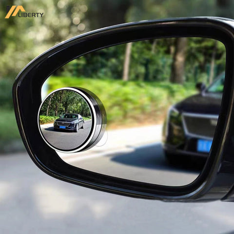 2pcs Round Blind Spot Mirrors – Wide-Angle Lens for Enhanced Rear and Side View Visibility – Convex Mirror for Cars, SUVs, and Trucks – Universal Fit Safety Accessory - Plastic Material