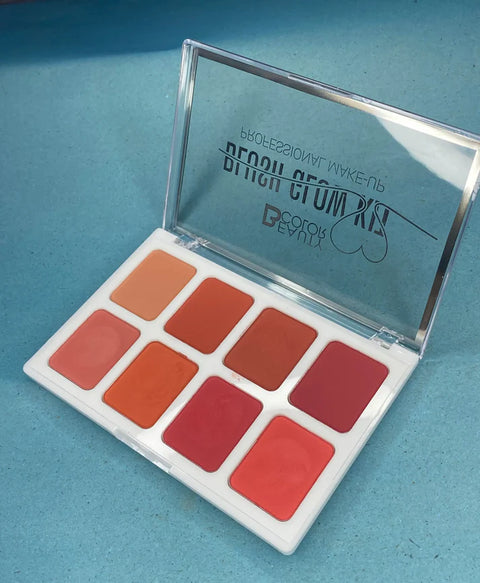 Beauty Color Blush Glow Kit - 8 Vibrant Colours Palette