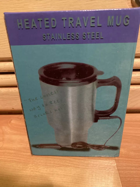 12 Volts 450 ml Heated Travel Mug Coffee /Tea/Soup Cup Car Charging Electric Kettle