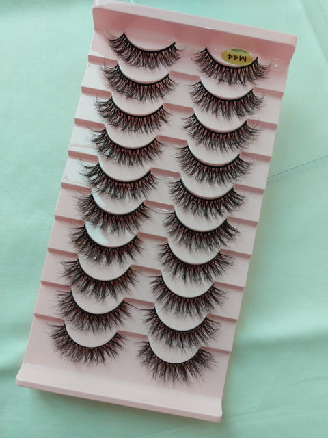 (10 PACK) Mink eyelashes M44