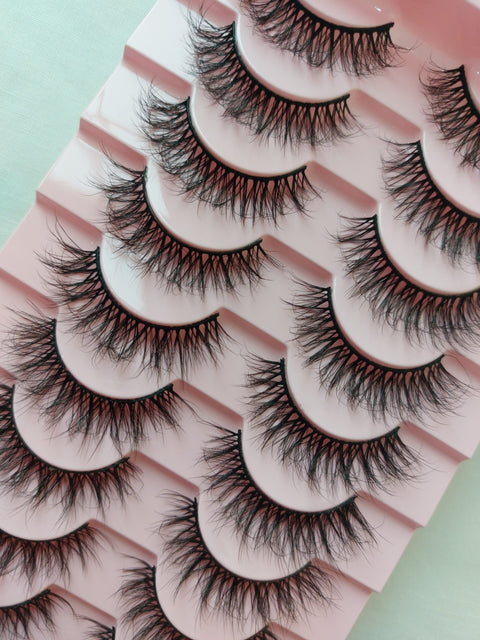 (10 PACK) Mink eyelashes M44
