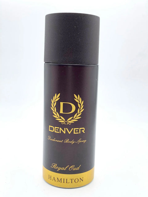 Denver ROyal Oud Hamilton body spray Full long lasting for  Men (200 ml) Made in india