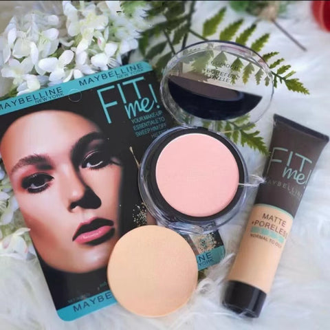 2-in-1 Makeup Deal – Liquid Foundation &amp; Face Powder Combo for Smooth, Flawless Finish – Budget-Friendly Beauty Set - Ivory Shade