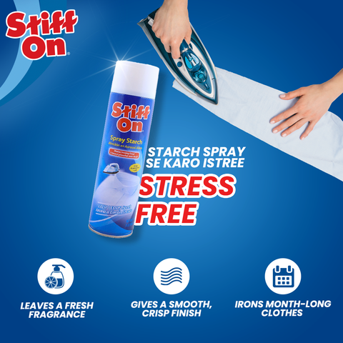 Fabric Starch Spray  Stiff On for crisp and fresh clothes - 567gram