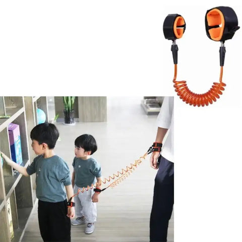 Anti Lost child lock | Anti-Lost Wrist Link - Baby Child Anti Lost Wrist Link Safety Harness Strap Hand belt band for toddlers wristband for kids loss best for umrah and hajj, travelling purpose,safe secure (Random Color)