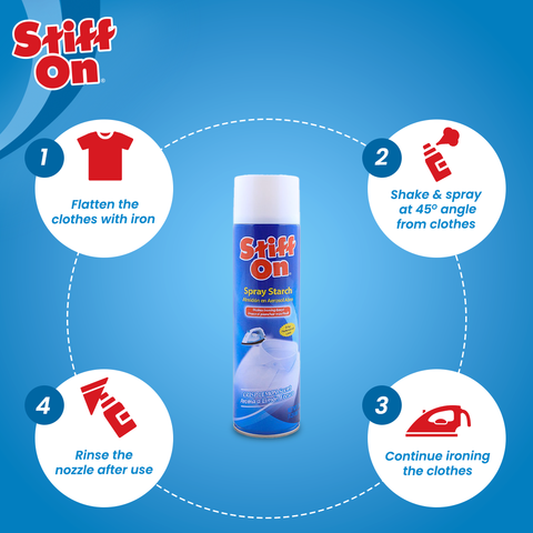 Fabric Starch Spray  Stiff On for crisp and fresh clothes - 567gram