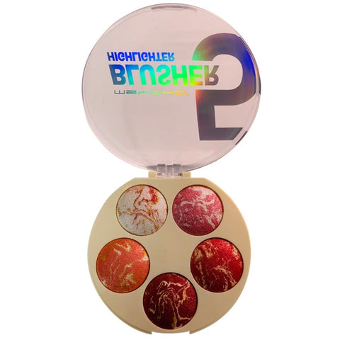 5-in-1 MSYAHO Professional Makeup Palette – 3D Highlighter, Blusher, Contour, Bronzer &amp; Illuminator All-in-One Kit