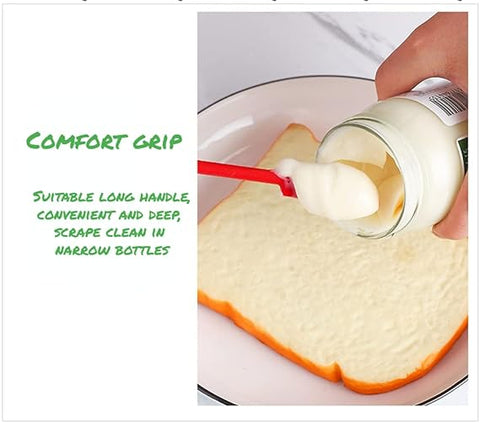 3 pcs Mini Silicone Telescopic Spatula and Scooping Spoon, Mini Makeup Spatula , Heat-resistant Silicone Spatula Sets for Cooking, Cosmetics