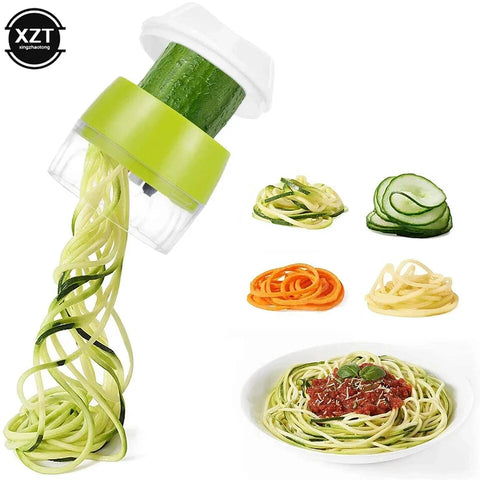 4in1 Vegetable Spiral Cutter / BPA-Free ABS plastic materials and 304 stainless steel blades