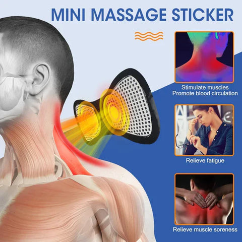 EMS Butterfly Neck Massager For Muscle Pain Relief And Shoulder Relaxation with Remote - Imported