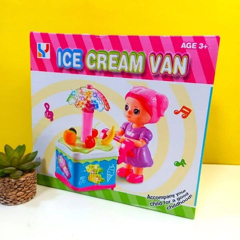 Cute Doll Ice Cream Cart With Music &amp; Lights