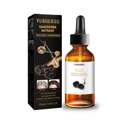 Anti-Greying Hair spray , Drakkar spray  for Hair, Organic Ganoderma, Inverted Essence for Grey Hair, Darkens Your Hair Naturally Without Damaging (30ML)