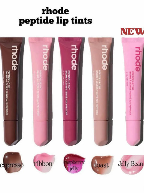 8 Colors Rhode Lip Care Series | Tinted Lip Balm | Lasting Moisturizing Blushes | Hydrated Lip Gel Oil | Pout Lips Long-acting Lip Treatment