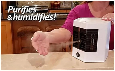Arctic Air Ultra Pro Evaporative Air Cooler Fan - Portable 4-in-1 Cooling Solution with Humidifier, Air Purifier, and Adjustable Airflow - Effortless Cooling and Enhanced Comfort