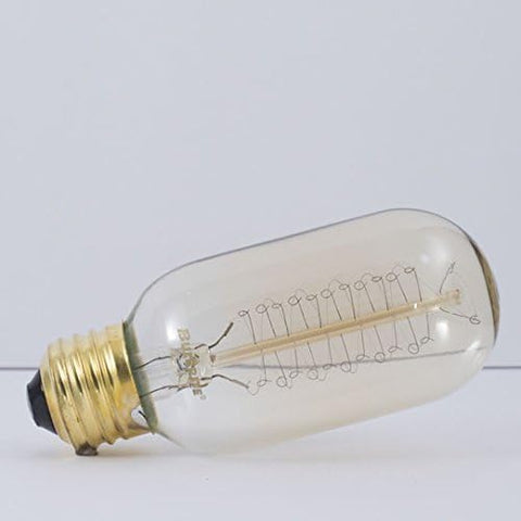 Bulbrite Incandescent T45  Medium Screw Base  Light Bulb, 40 Watt, Antique
