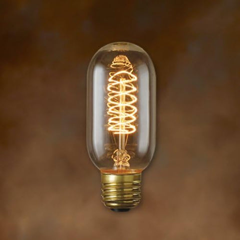 Bulbrite Incandescent T45  Medium Screw Base  Light Bulb, 40 Watt, Antique
