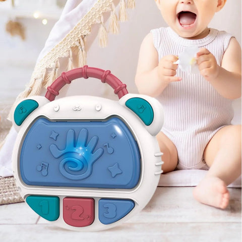 Flash Drum Toy for Kids - Early Education Drums Piano Musical Instrument Baby Toys Baby Hand Drum Toy Baby Flash Drum With Lights And Music Babies Drum Clap Music Hand Drum Children Preschool Early Development Toy