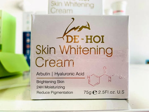 DE HOI Skin Whitening Cream – Brightening &amp; Moisturizing Face and Body Cream for Dark Skin - 75 gram