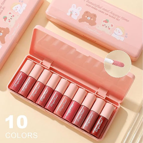 (10 Lipglosses) Dragon Ranee Lipglosses Korean Lip Gloss