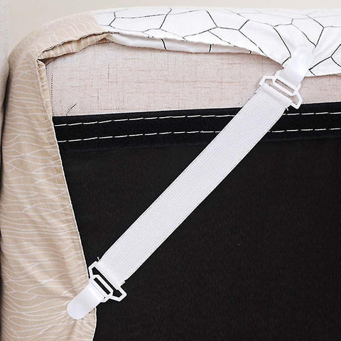 4pcs Bed sheet Holder Bed Sheet Fixing Band Retaining Clip Skid Resistance Elastic Cord