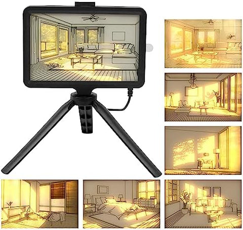 Glowing Art Photo Frame Desktop Decorative Lights, Painting Night Lights, Bedroom Lights | Artwork Table Lamp Gift