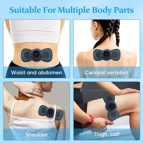EMS Butterfly Neck Massager For Muscle Pain Relief And Shoulder Relaxation with Remote - Imported