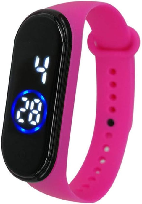 Digital Wrist Band Fashion Rubber LED Sports Unisex Watch Waterproof Men's Watch Women (without box)