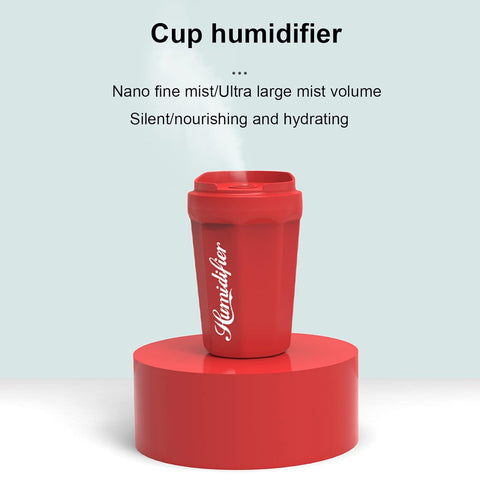 Coke Cup Humidifier Car Home USB Aroma Diffuser Summer Flame Air Coke Cup Cool Mist Bedroom Study Room Mini Humidifier  (random color)