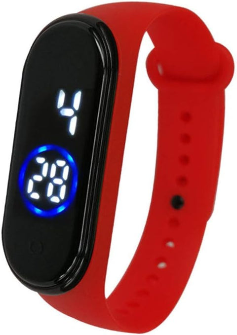 Digital Wrist Band Fashion Rubber LED Sports Unisex Watch Waterproof Men's Watch Women (without box)