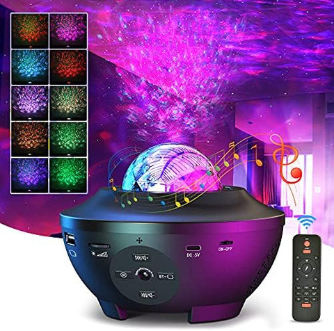 Galaxy Star Projector Lamp Led Universe | Galaxy Star light Projector. (Double Speaker)