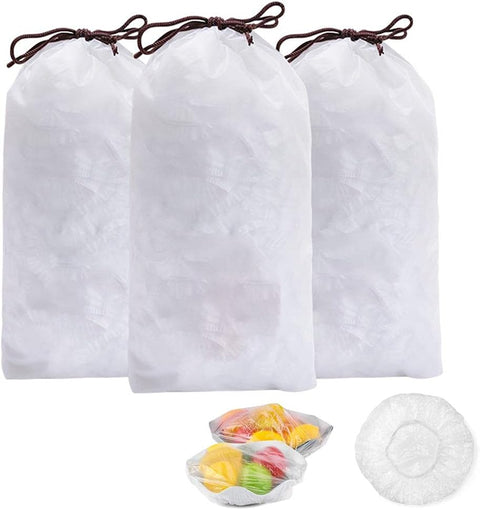 100pcs Disposable Flexible Transparent Plastic Food Storage Bags – Resealable &amp; Multi-Purpose - Food-Grade Fresh-Keeping, Dust &amp; Insect-Proof, Kitchen Accessories - Disposable Food Wrap