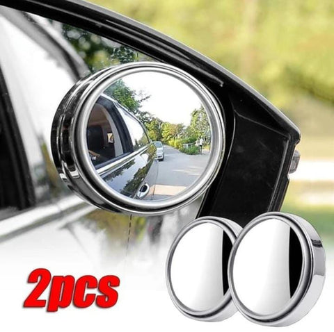 2pcs Round Blind Spot Mirrors – Wide-Angle Lens for Enhanced Rear and Side View Visibility – Convex Mirror for Cars, SUVs, and Trucks – Universal Fit Safety Accessory - Glass Material