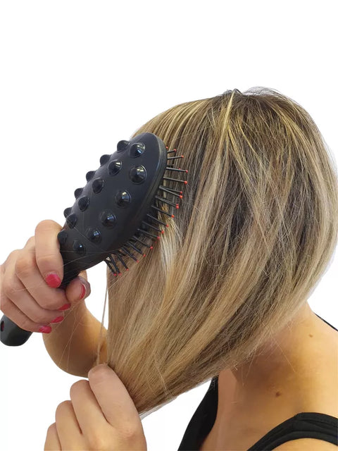 Electric Wireless Massage Comb Hair Growth Vibration Scalp Massager Anti Hair Loss Care Head Massager for Relax &amp; Stress Relief