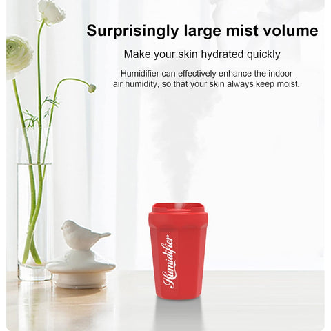 Coke Cup Humidifier Car Home USB Aroma Diffuser Summer Flame Air Coke Cup Cool Mist Bedroom Study Room Mini Humidifier  (random color)