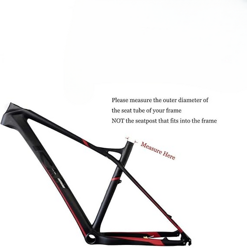 Bicycle Seat Post Clamp | Bike Seat Rod Lock (black)