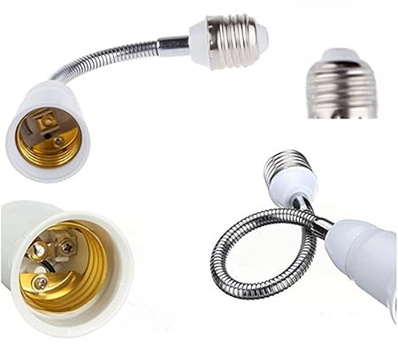 Flexible Light Bulb Holder Adjustable Bulb Socket Extension