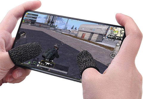 2 Pc Touch Screen Finger Sleeve, Mobile Game Fingering Sleeve, Anti-slip Anti-sweat Ultra-thin Breathable Touch Screen Finger Sleeves for Android Mobile Games