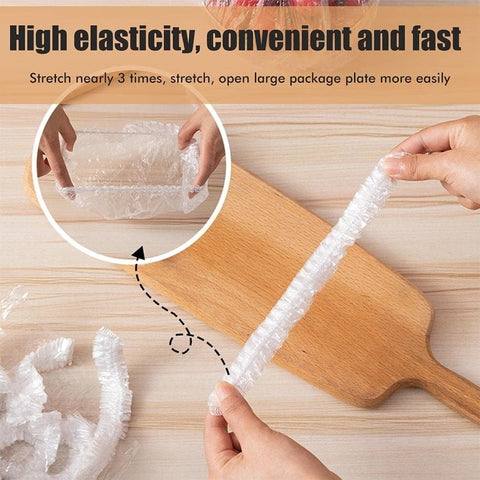 100pcs Disposable Flexible Transparent Plastic Food Storage Bags – Resealable &amp; Multi-Purpose - Food-Grade Fresh-Keeping, Dust &amp; Insect-Proof, Kitchen Accessories - Disposable Food Wrap