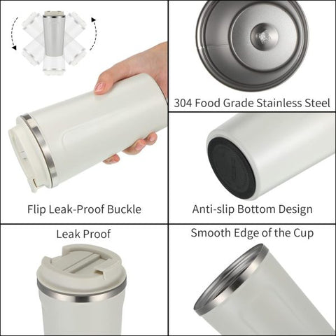 Deal pack of 2 - Vacuum Tea &amp; Coffee Mug (510 ml) &amp; Ear Wax Cleaner Kit (Random color)