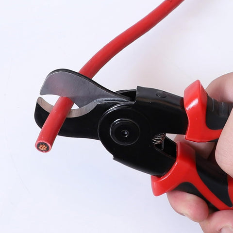 5 in 1 Portable Tool Steel Wire Cutters, 5 Replaceable Heads, Anti Slip TPR Handle, Combination Pliers for Leather Plastic Thin Metal Cutting, Bending, Trimming