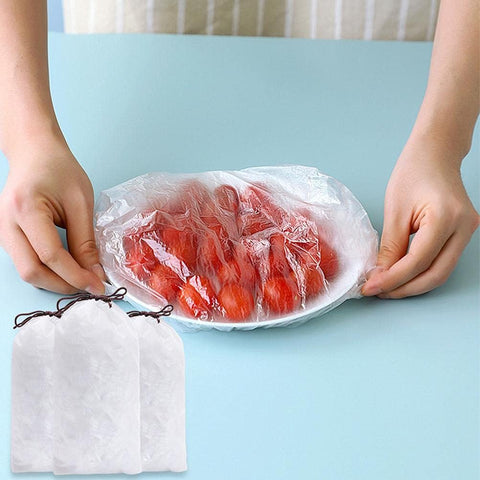 100pcs Disposable Flexible Transparent Plastic Food Storage Bags – Resealable &amp; Multi-Purpose - Food-Grade Fresh-Keeping, Dust &amp; Insect-Proof, Kitchen Accessories - Disposable Food Wrap